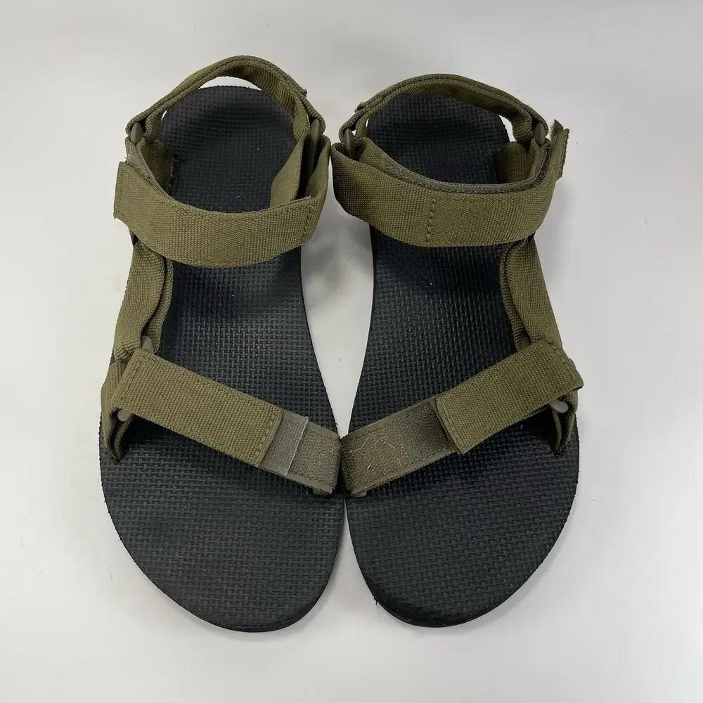Teva Original Universal Active Sandals Mens Size 9 Olive Green Strappy Athletic